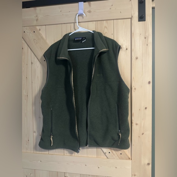 Vintage Patagonia Synchilla Vest Mens Size XL Green Full Zip Fleece - Picture 1 of 6